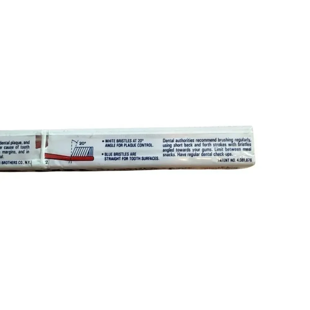 NIB AIM made in Germany Soft Head Bristle Toothbrush Red
